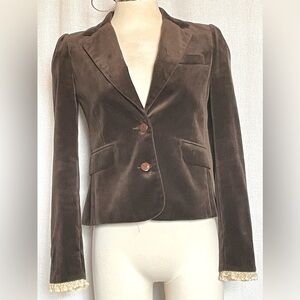 Juicy Couture velvet blazer